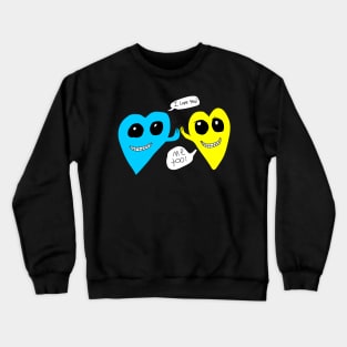 High Five Hearts Crewneck Sweatshirt